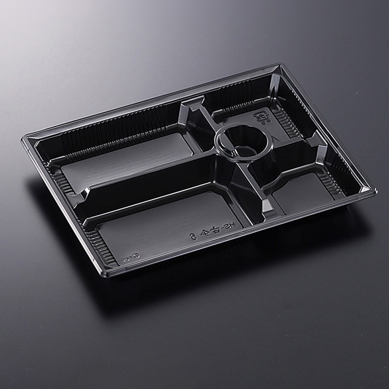 中央化学 弁当容器 HS古今 本体 L-6 BK 50枚/袋（ご注文単位8袋）【直送品】