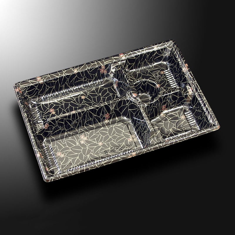 中央化学 弁当容器 HS古今 本体 L-6 花小舞 50枚/袋（ご注文単位8袋）【直送品】