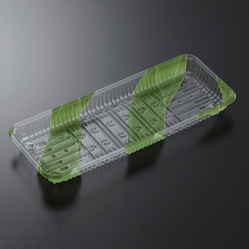 中央化学 汎用トレー CSRトレー CSR・N 33-14F 笹流し 100枚/袋（ご注文単位8袋）【直送品】