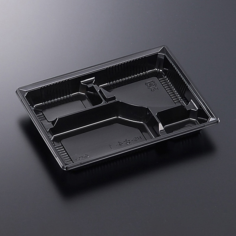 中央化学 弁当容器 HS古今 本体 L-1 BK 50枚/袋（ご注文単位12袋）【直送品】