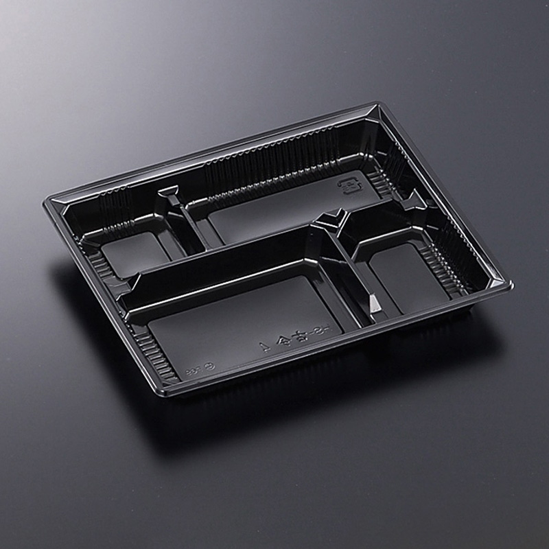 中央化学 弁当容器 HS古今 本体 L-4 BK 50枚/袋（ご注文単位8袋）【直送品】