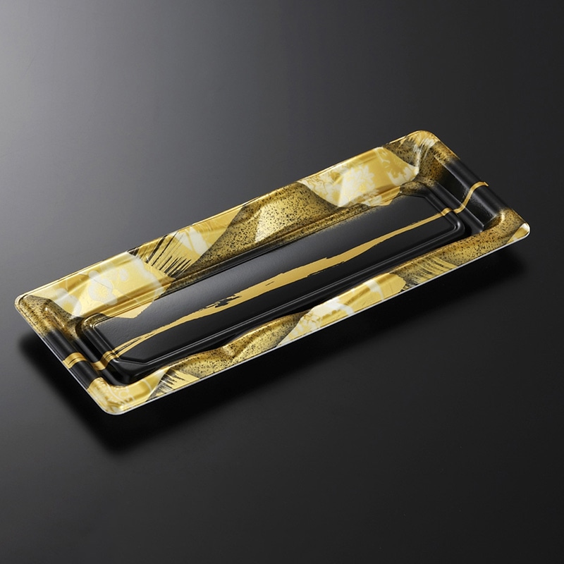 中央化学 寿司容器 豊味 本体 6-1 帯代BK 50枚/袋(ご注文単位28袋)【直送品】