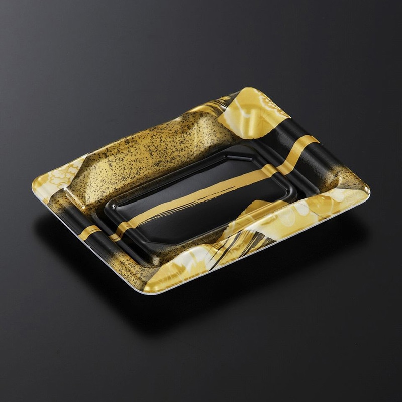 中央化学 寿司容器 豊味 本体 2-1 帯代BK 50枚/袋(ご注文単位48袋)【直送品】