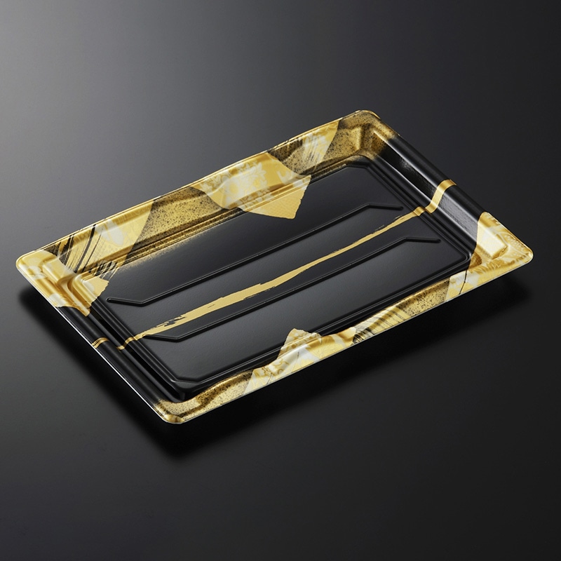 中央化学 寿司容器 豊味 本体 18-3 帯代BK 50枚/袋（ご注文単位16袋）【直送品】