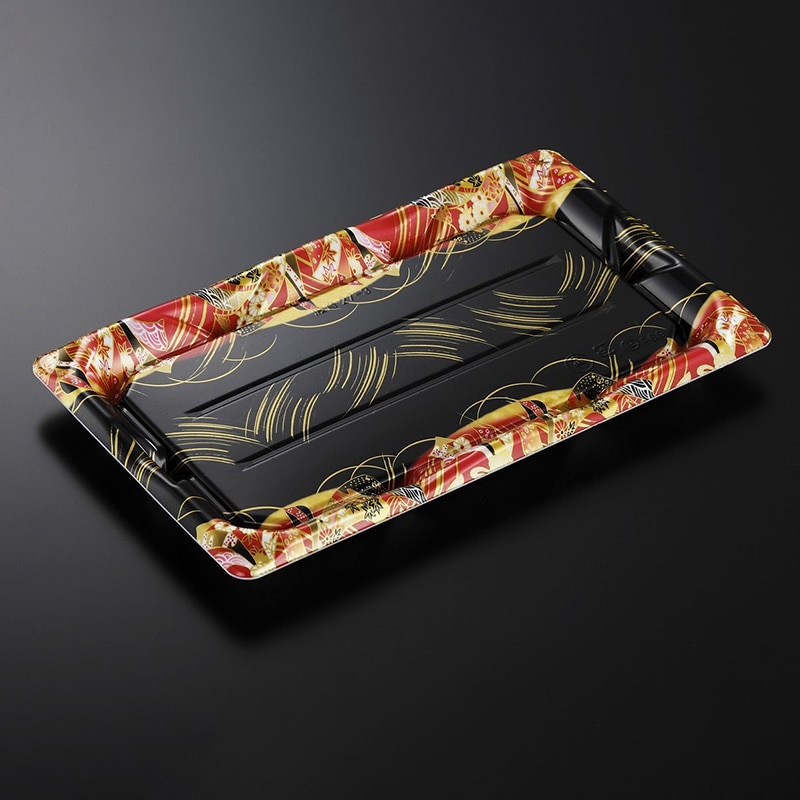 中央化学 寿司容器 波音 本体 27-3 結DR 25枚/袋（ご注文単位16袋）【直送品】