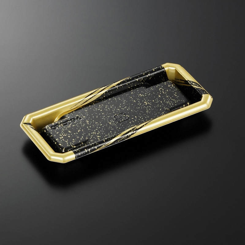 中央化学 寿司容器 CFにぎり 本体 L4 天竺BK-BK 50枚/袋(ご注文単位24袋)【直送品】