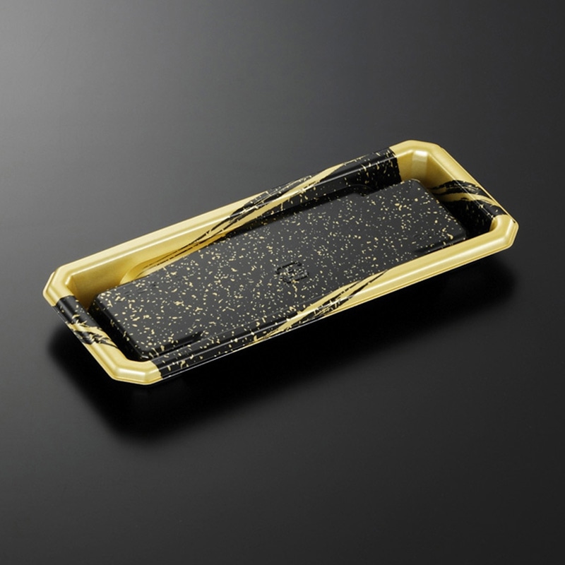 中央化学 寿司容器 CFにぎり 本体 L5 天竺BK-BK 50枚/袋(ご注文単位24袋)【直送品】