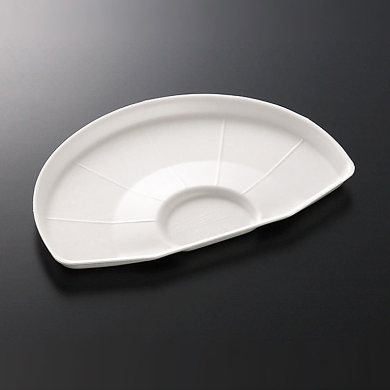 中央化学 汎用トレー 扇皿 1 白 50枚/袋（ご注文単位12袋）【直送品】