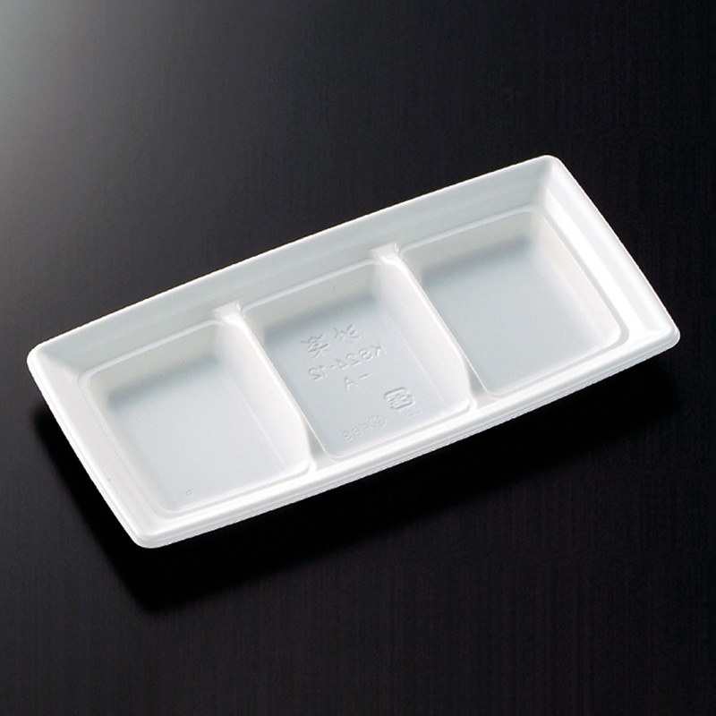 中央化学 惣菜容器 CT沙楽 本体 KS24-12-A W 50枚/袋(ご注文単位16袋)【直送品】