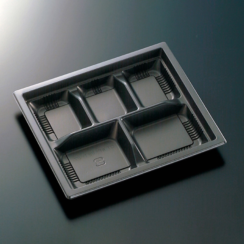 中央化学 弁当容器 CT WF 本体 WF-22I-27 BK 50枚/袋(ご注文単位12袋)【直送品】