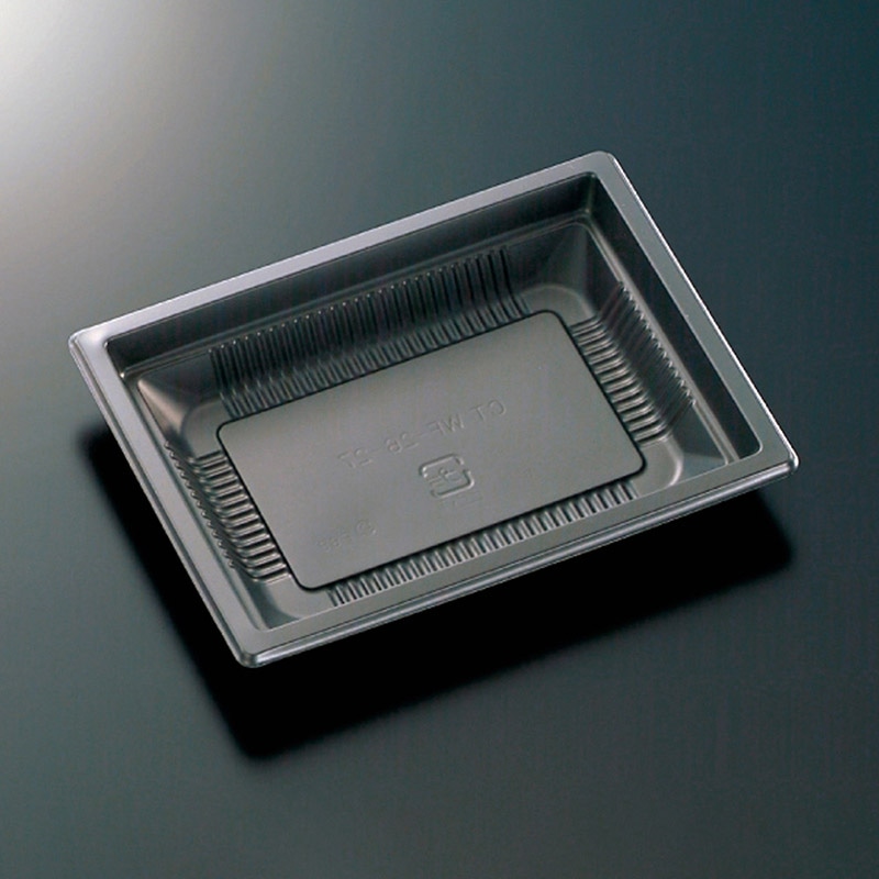 中央化学 弁当容器 CT WF 本体 WF-26-27 BK 50枚/袋（ご注文単位12袋）【直送品】