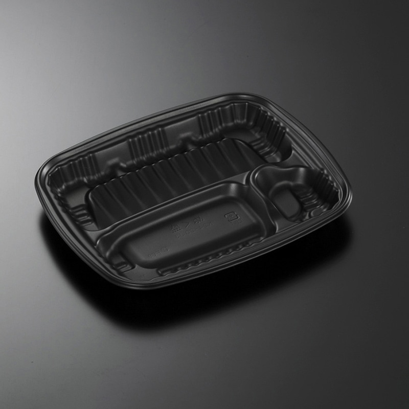 中央化学 弁当容器 CTぬく盛 本体 K24-20J3 BK 50枚/袋（ご注文単位12袋）【直送品】