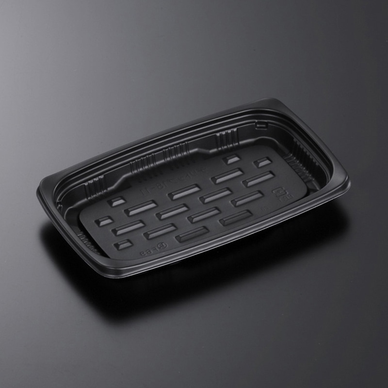 中央化学 惣菜容器 CTデリトップ 本体 18-11 BK 50枚/袋（ご注文単位32袋）【直送品】