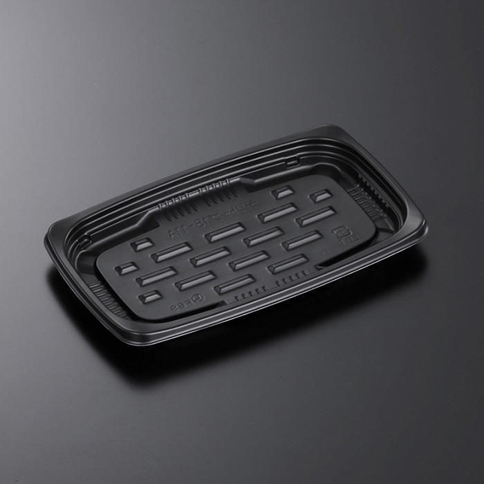 中央化学 惣菜容器 CTデリトップ 本体 18-11A BK 50枚/袋（ご注文単位32袋）【直送品】