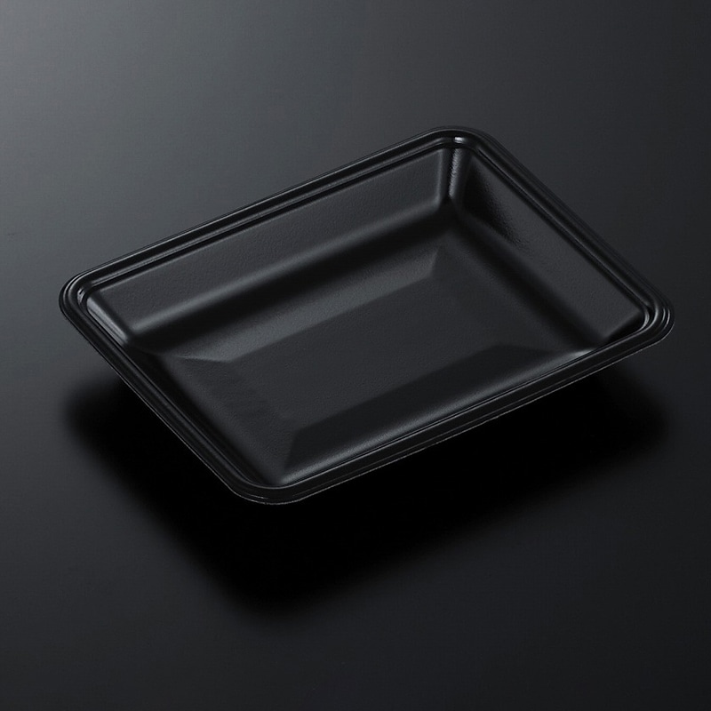 中央化学 発泡トレー容器 CNトレー 20-15F(L) 黒-BK 100枚/袋（ご注文単位18袋）【直送品】