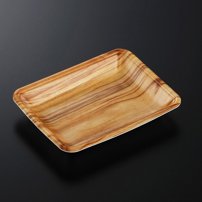 中央化学 発泡トレー容器 CNトレー 20-15F(L) 木理BR内 100枚/袋（ご注文単位18袋）【直送品】