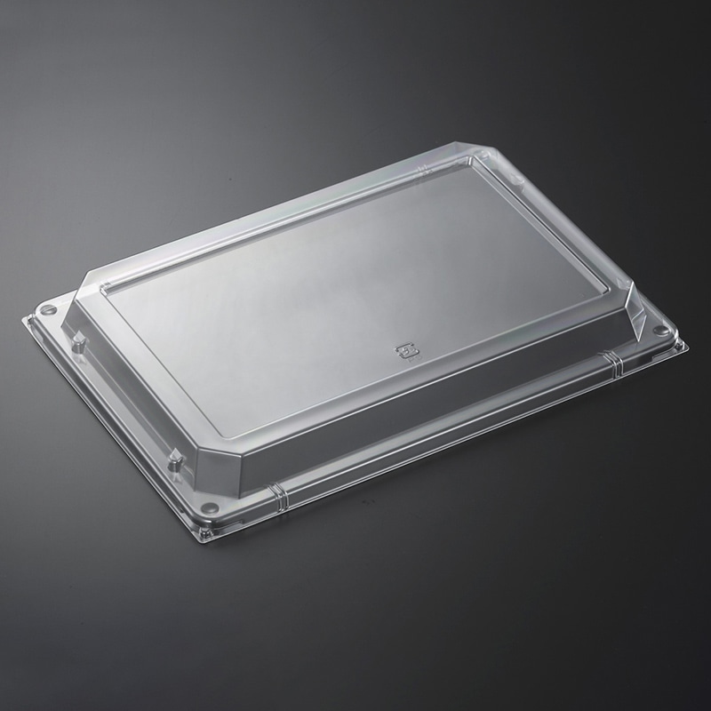 中央化学 刺身容器 角皿 防曇蓋 特2  25枚/袋（ご注文単位8袋）【直送品】