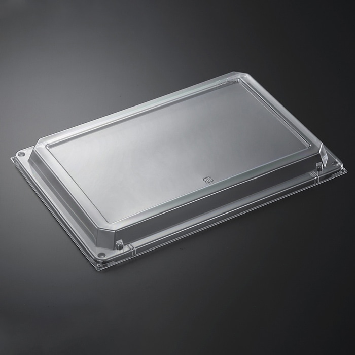 中央化学 刺身容器 角皿 防曇蓋 特3  25枚/袋（ご注文単位6袋）【直送品】