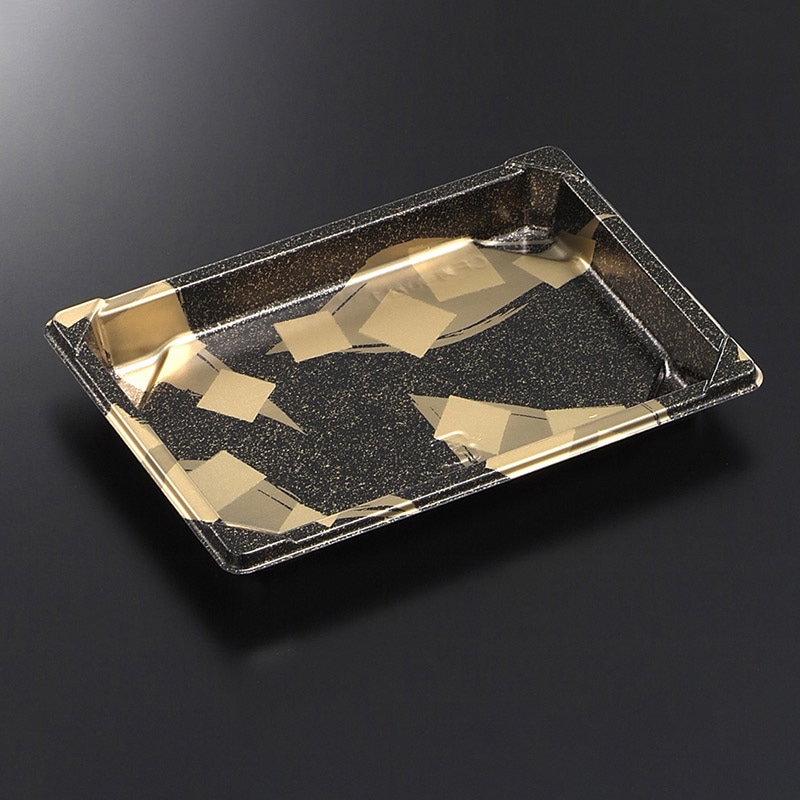 中央化学 寿司容器 CF寿司容器L 本体 1 金砂子-BK 50枚/袋(ご注文単位24袋)【直送品】