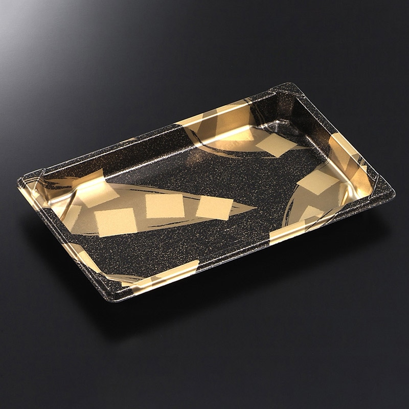 中央化学 寿司容器 CF寿司容器L 本体 1.5 金砂子-BK 50枚/袋(ご注文単位18袋)【直送品】