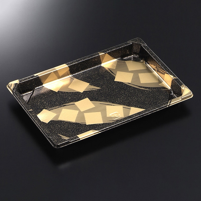 中央化学 寿司容器 CF寿司容器L 本体 2 金砂子-BK 50枚/袋(ご注文単位16袋)【直送品】