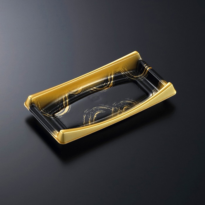 中央化学 刺身容器 CF船 本体 10 くろがね 25枚/袋（ご注文単位32袋）【直送品】