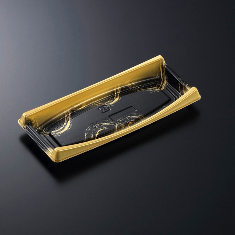 中央化学 刺身容器 CF船 本体 25 くろがね 25枚/袋（ご注文単位24袋）【直送品】