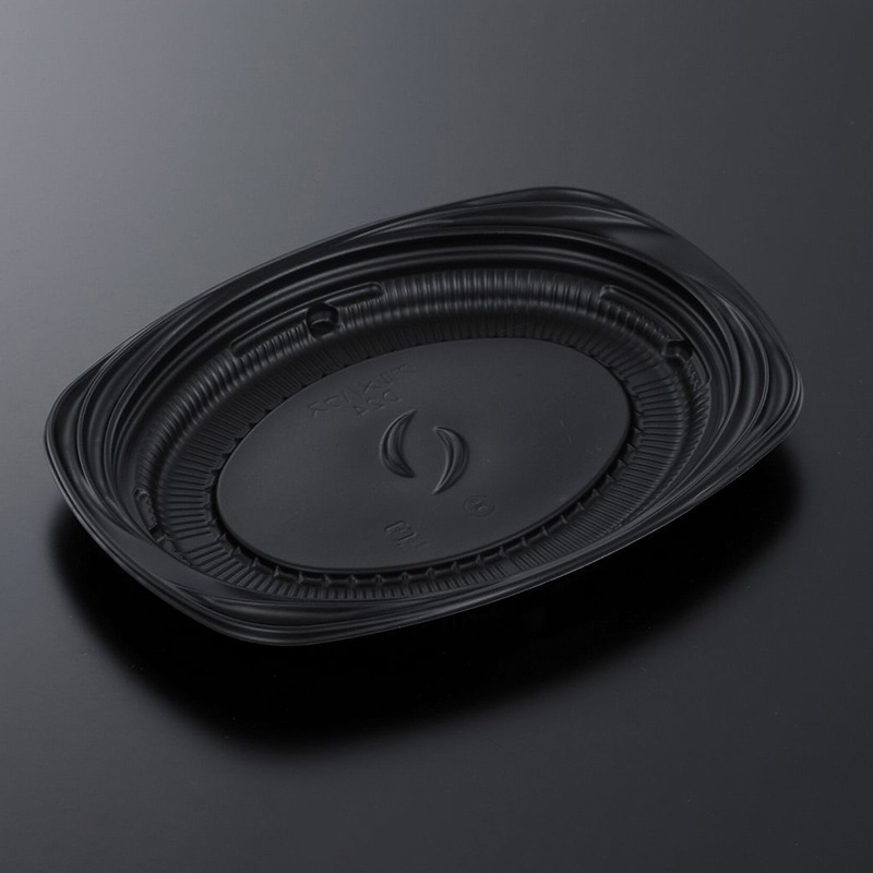 中央化学 軽食容器 CTグルメハウス 本体 D24 BK 50枚/袋(ご注文単位12袋)【直送品】