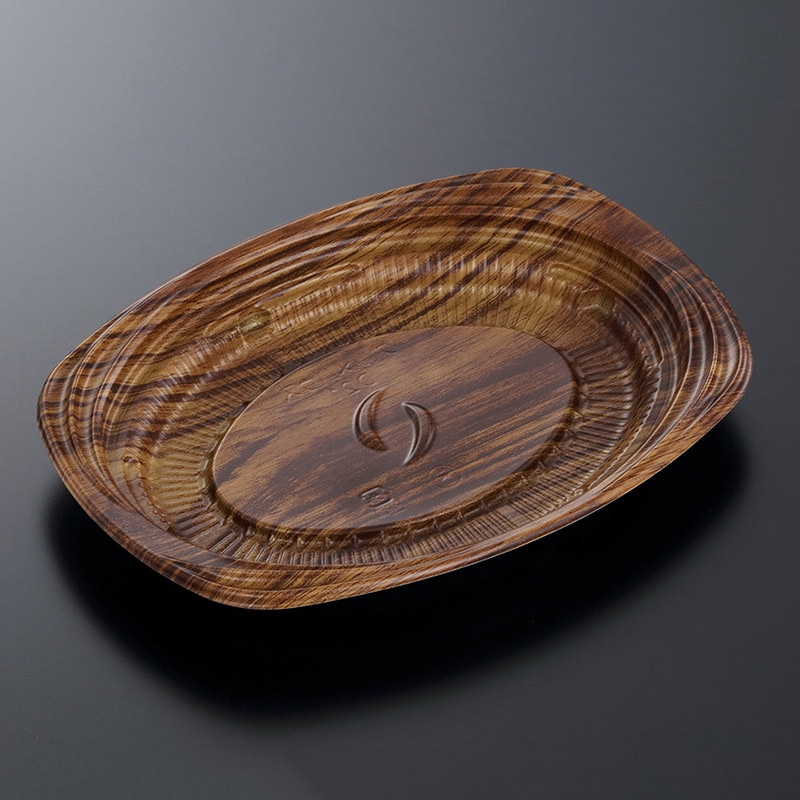 中央化学 軽食容器 CTグルメハウス 本体 D21 さやBR-BK 50枚/袋(ご注文単位16袋)【直送品】