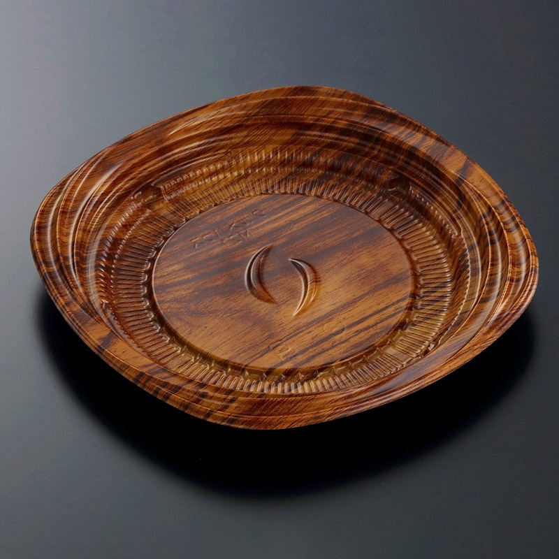 中央化学 軽食容器 CTグルメハウス 本体 M21 さやBR-BK 50枚/袋（ご注文単位6袋）【直送品】