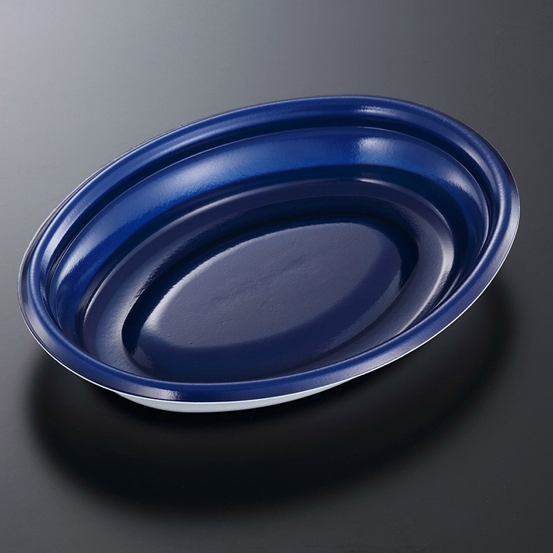 中央化学 軽食容器 TPボレノ 本体 M24-18 紺 50枚/袋(ご注文単位9袋)【直送品】