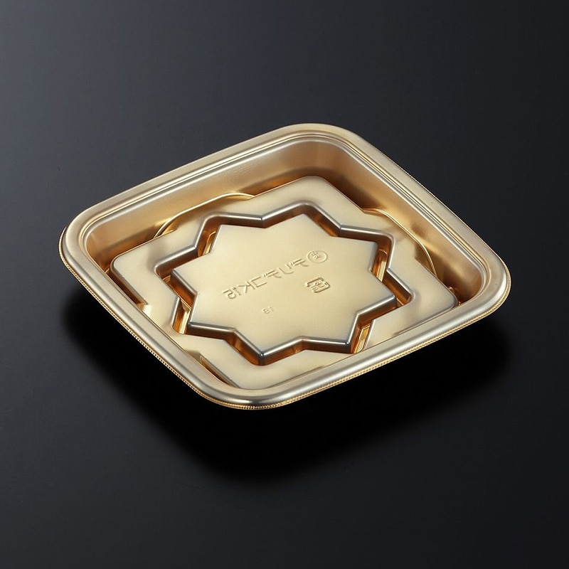 中央化学 オードブル容器 デリデコ 中皿 K15 G-BK 20個/袋(ご注文単位18袋)【直送品】