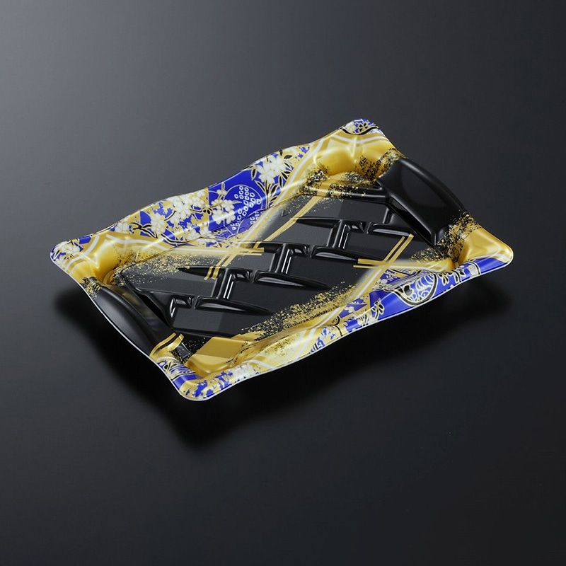 中央化学 寿司容器 かわら 本体 8-2 京善B 50枚/袋(ご注文単位16袋)【直送品】