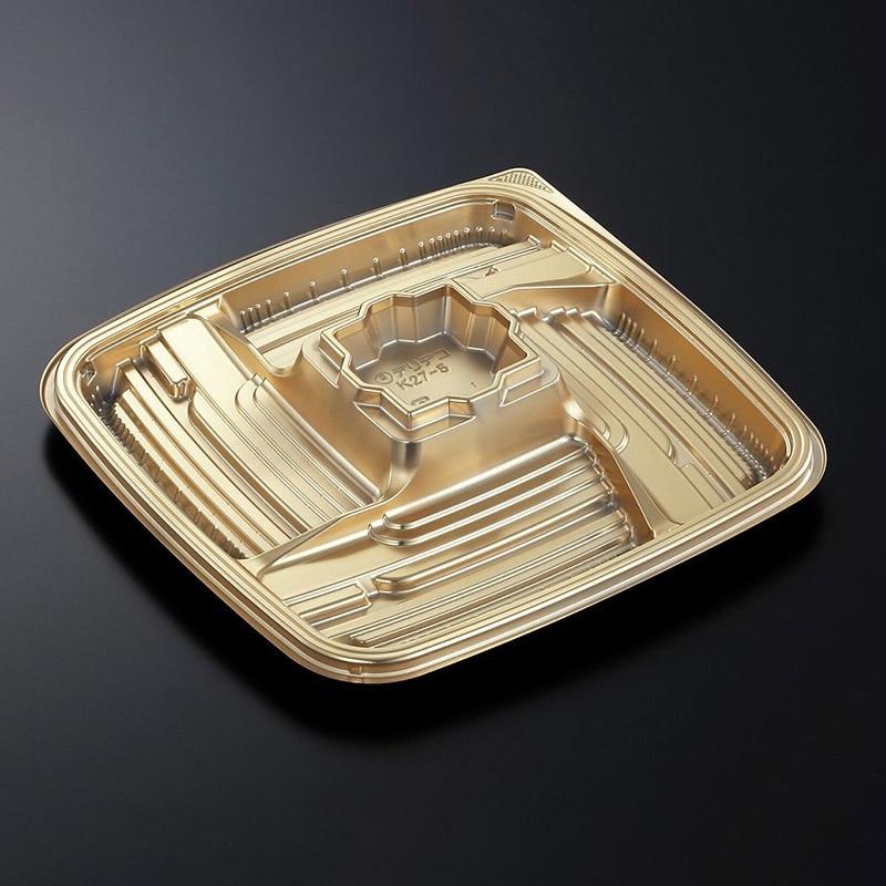 中央化学 オードブル容器 デリデコ 本体 K27-5 G-BK 20個/袋(ご注文単位18袋)【直送品】