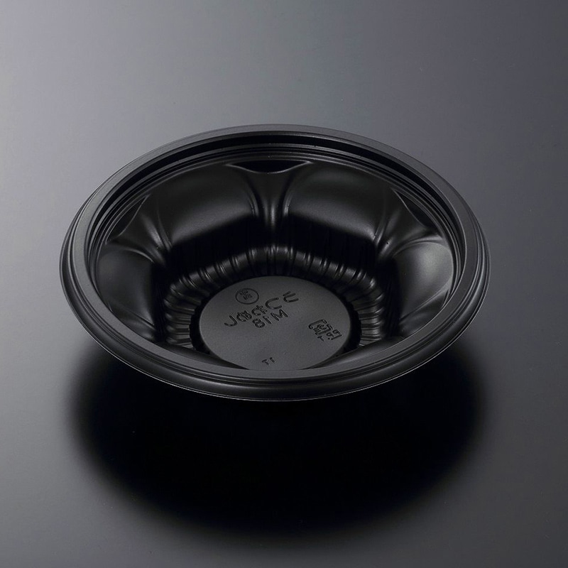 中央化学 丼容器 CTうつわめし 本体 M18 BK 50枚/袋(ご注文単位12袋)【直送品】