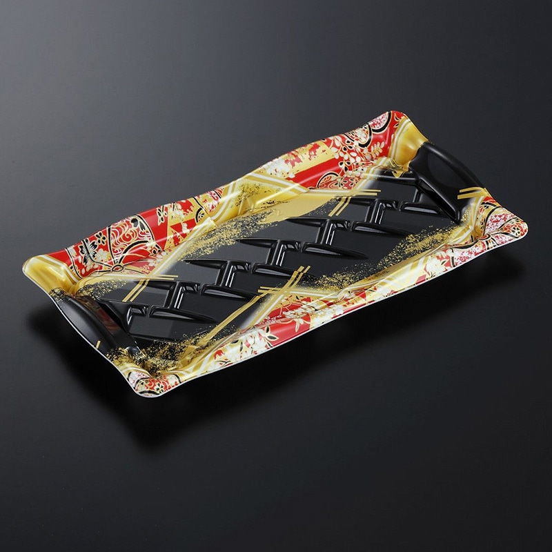 中央化学 寿司容器 かわら 本体 12-2 京善R 50枚/袋（ご注文単位12袋）【直送品】