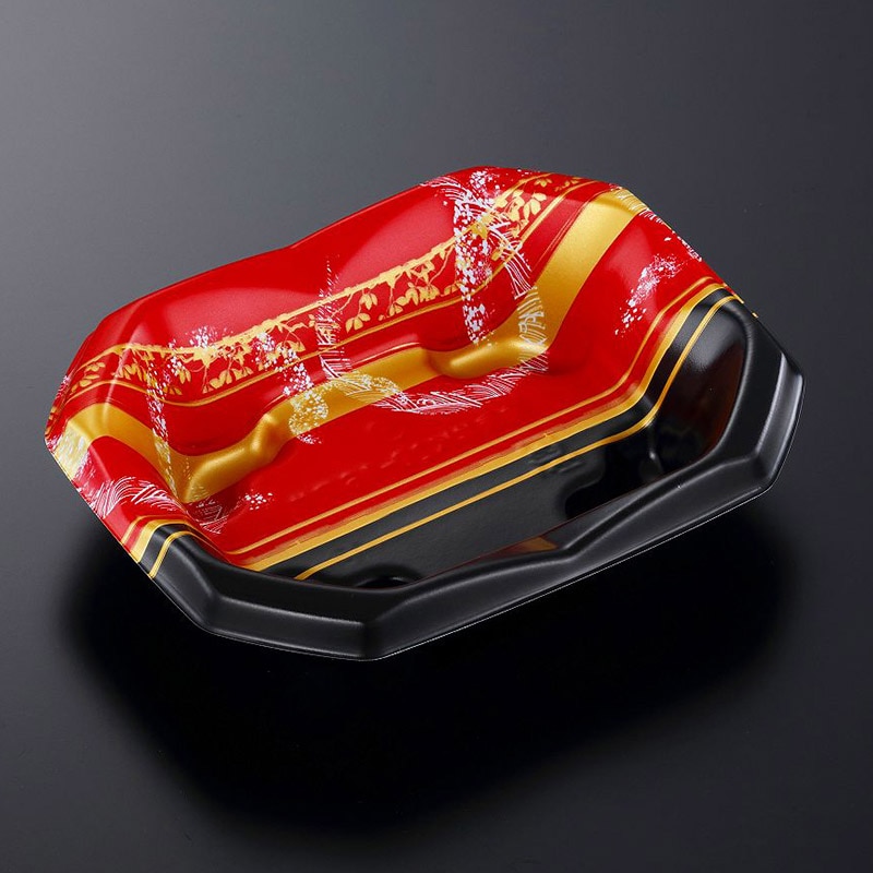 中央化学 丼容器 SD波音丼 本体 K20-16浅 弦R-BK 50枚/袋（ご注文単位16袋）【直送品】