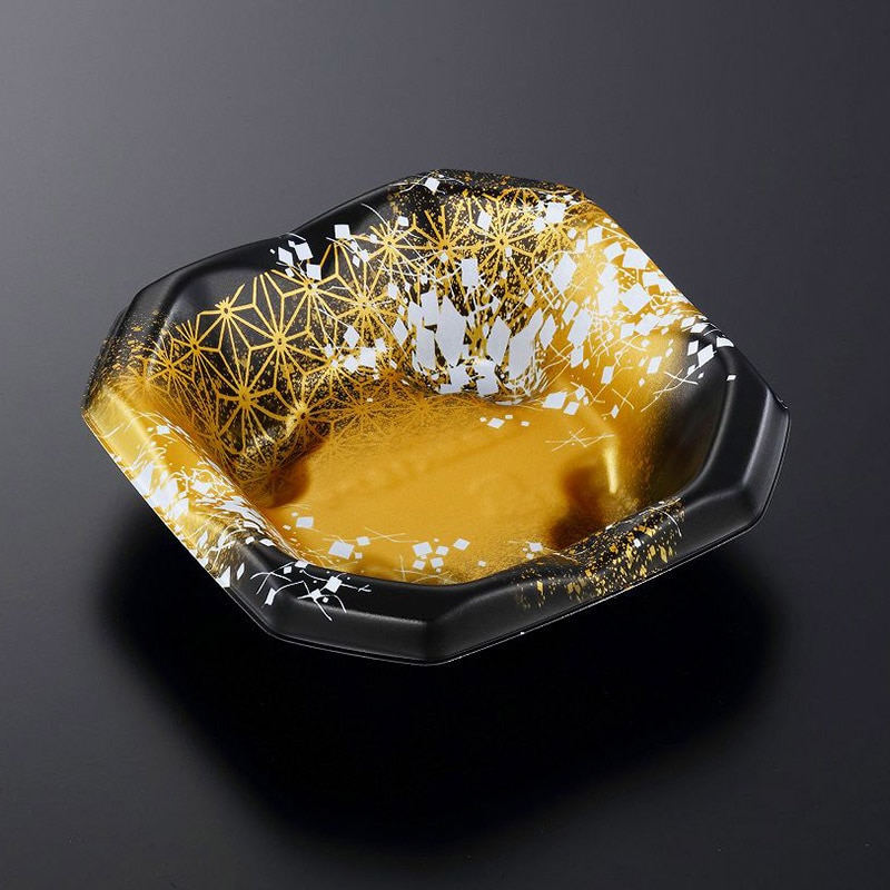 中央化学 丼容器 SD波音丼 本体 K16浅 箔BK-BK 50枚/袋（ご注文単位24袋）【直送品】