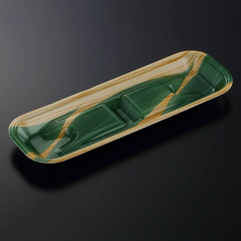 中央化学 鮮魚トレー 美浜 33-11 笹きじまY 100枚/袋（ご注文単位14袋）【直送品】