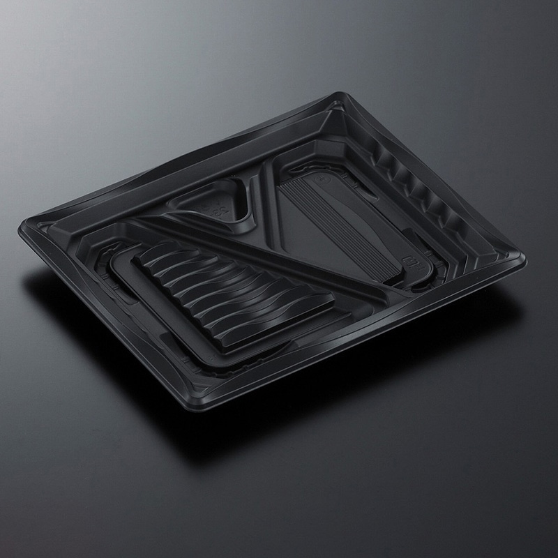 中央化学 弁当容器 CTいろは 本体 23-19L BK 50枚/袋（ご注文単位12袋）【直送品】