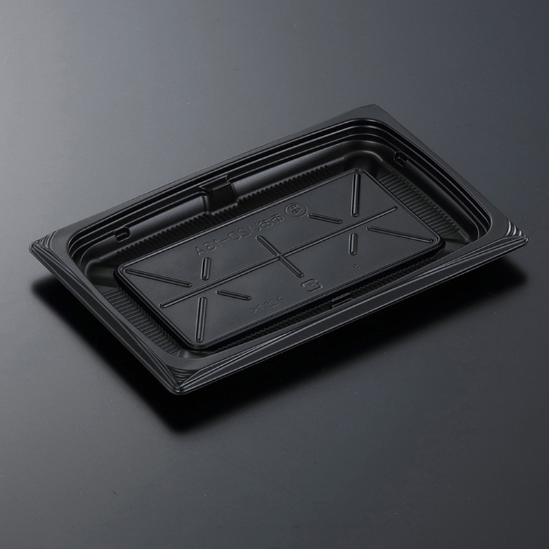 中央化学 惣菜容器 葵 本体 20-13A BK 50枚/袋（ご注文単位20袋）【直送品】