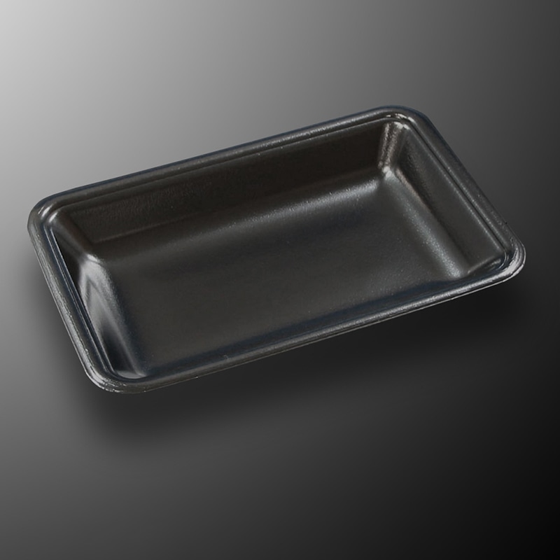 中央化学 発泡トレー容器 CNトレー 20-13F 黒-BK 100枚/袋（ご注文単位21袋）【直送品】