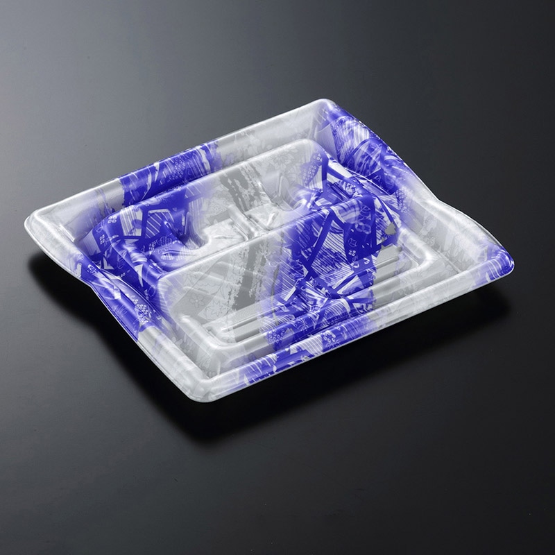 中央化学 刺身容器 雲海 本体 20-18 ふぶきB 50枚/袋（ご注文単位18袋）【直送品】