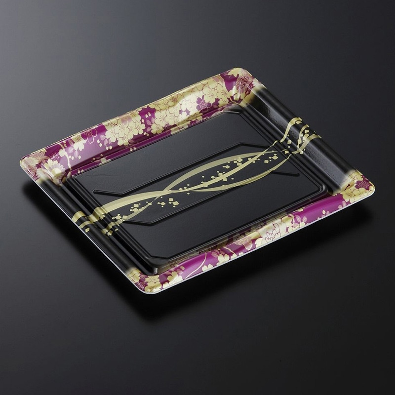 中央化学 寿司容器 豊味 本体 12-3 羽織V 50枚/袋（ご注文単位18袋）【直送品】