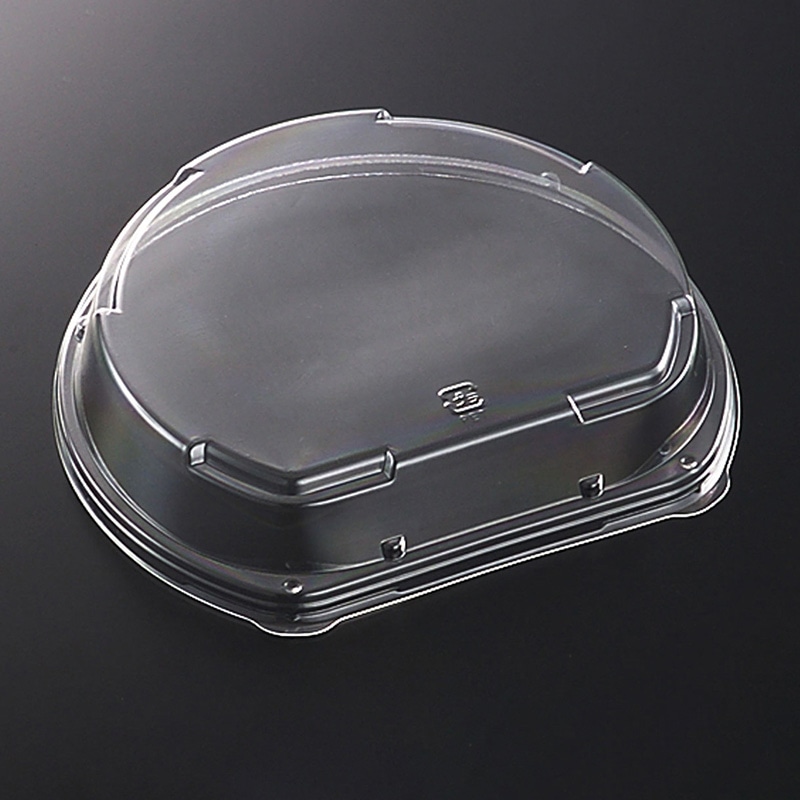 中央化学 寿司容器 CFにぎり半月 外嵌合蓋 10  50枚/袋（ご注文単位12袋）【直送品】