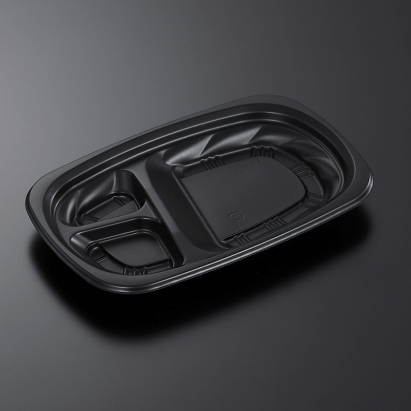 中央化学 弁当容器 CT Lランチ 本体 おかず BK 50枚/袋(ご注文単位20袋)【直送品】