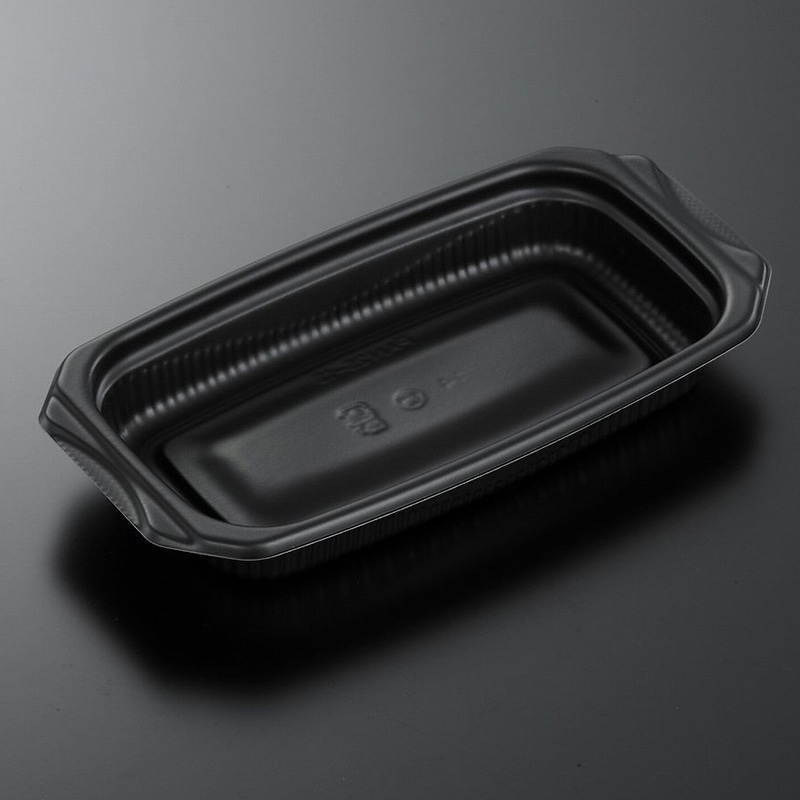 中央化学 惣菜容器 SDビストロPAN 本体 25-13 BK 50枚/袋(ご注文単位12袋)【直送品】