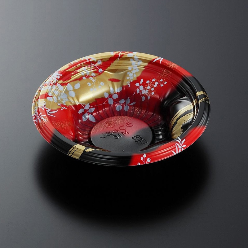 中央化学 丼容器 CTうつわめし 本体 M16 かのかR-BK 50枚/袋（ご注文単位16袋）【直送品】