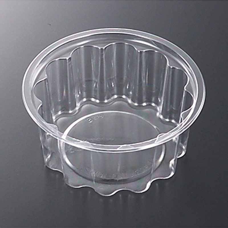 中央化学 サラダ・漬物容器 C-AP菊丸 本体 129-430  50個/袋（ご注文単位24袋）【直送品】