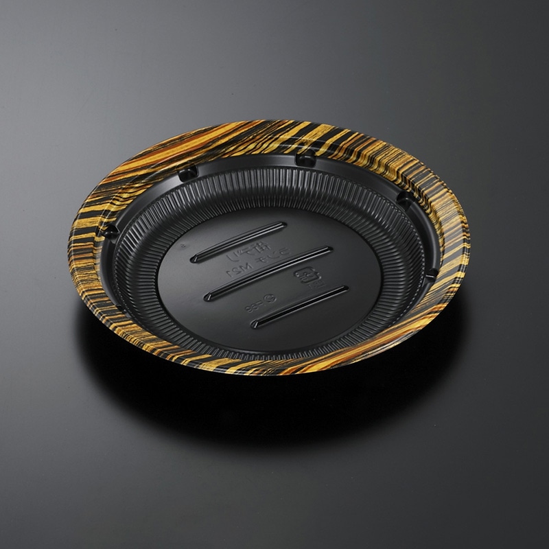 中央化学 軽食容器 CT街デリランチ 本体 M21 グリエ-BK 50枚/袋（ご注文単位6袋）【直送品】